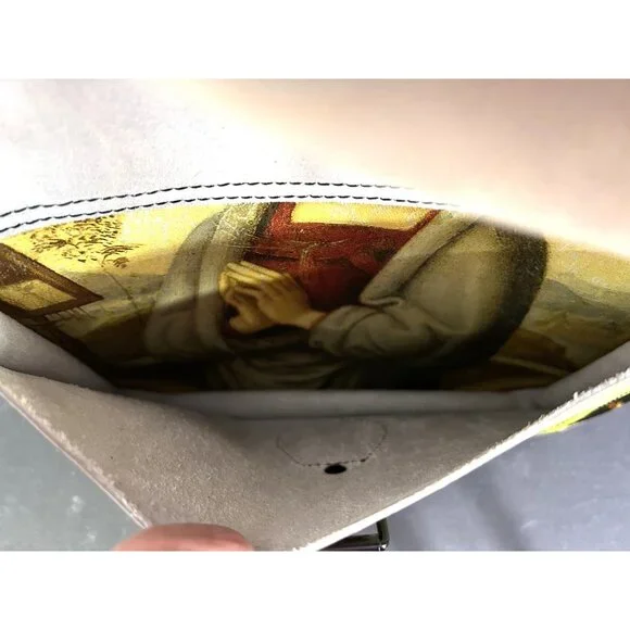 SUPER RARE Dr Martens Renaissance Print Leather Backpack Art-Inspired Top Handle - Picture 8 of 13